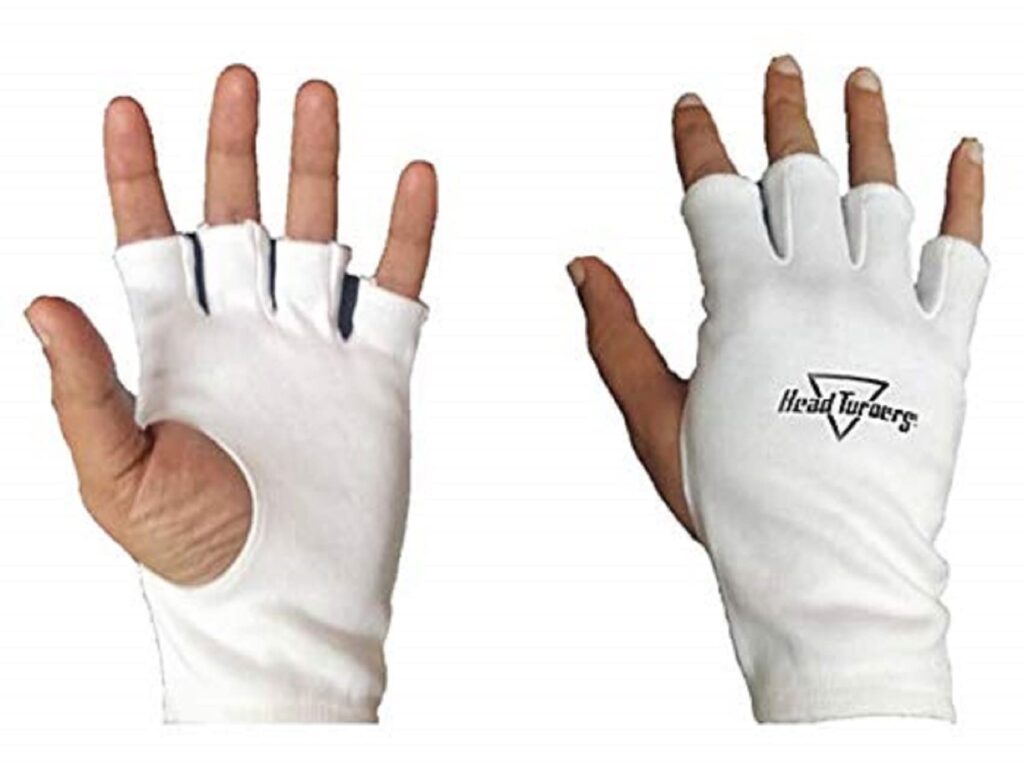 fielding gloves with minimal padding  and flexible fit.